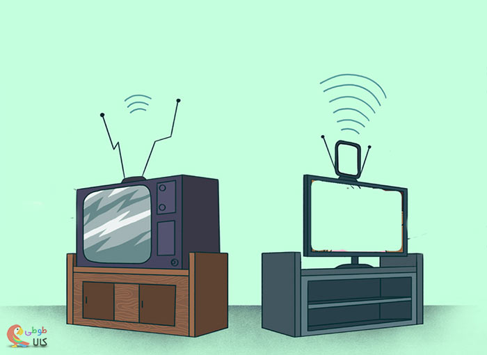 عکس آنتن سرخود تلویزیون