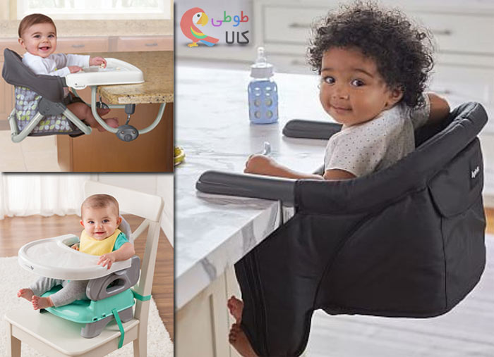 صندلی غذای نوزاد متصل به میز