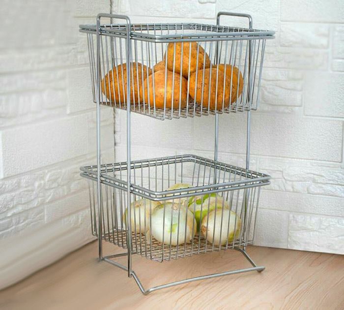 سبد سیب زمینی و پیاز