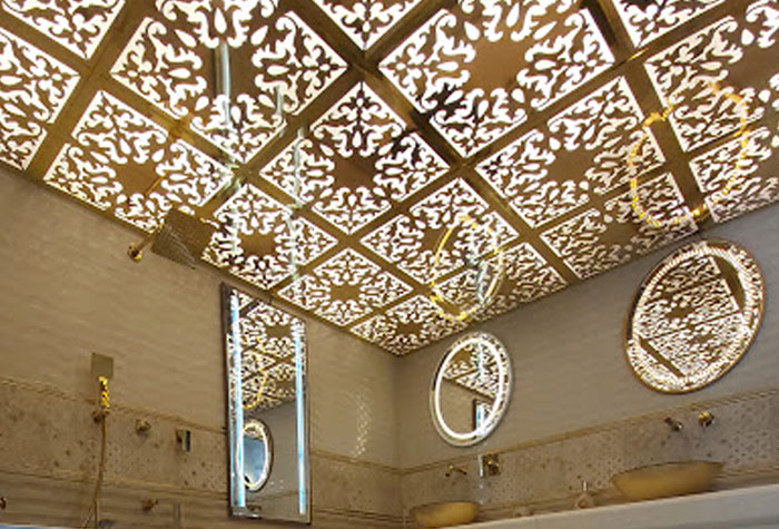 تایل سقفی سرویس بهداشتی