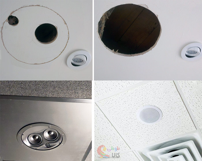 نحوه نصب بلندگو سقفی