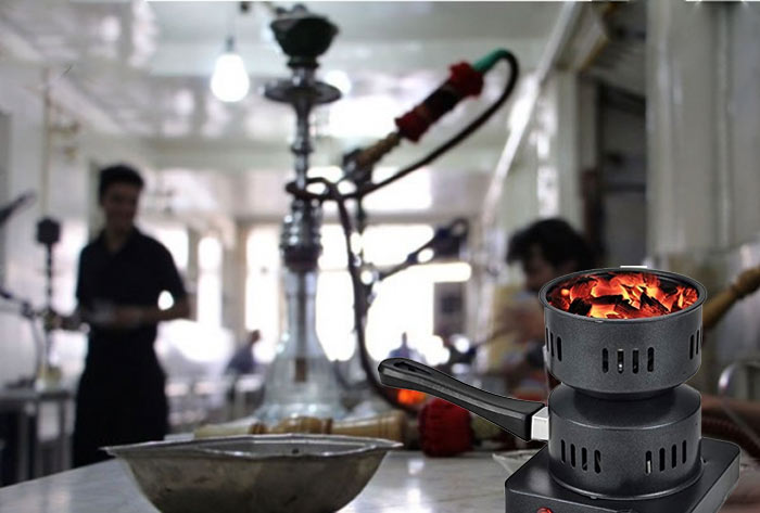 استفاده از ذغال سرخ کن در قهوه خانه ها