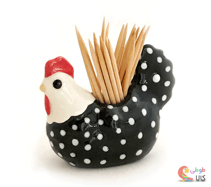 جا خلال دندانی فانتزی طرح مرغ