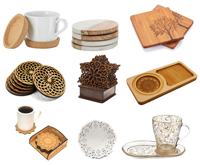 خرید اینترنتی بهترین مدلهای زیر لیوانی