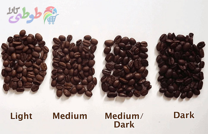 انواع درجات روست قهوه