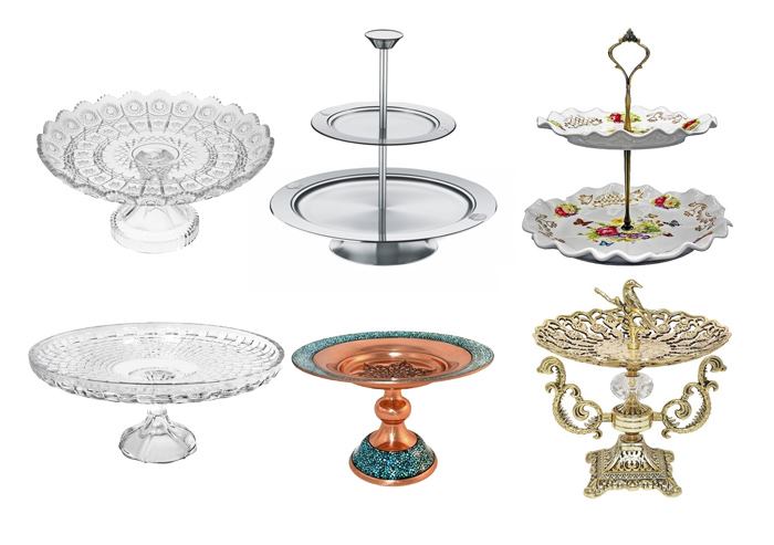 جنس های مختلق ظرف شیرینی خوری