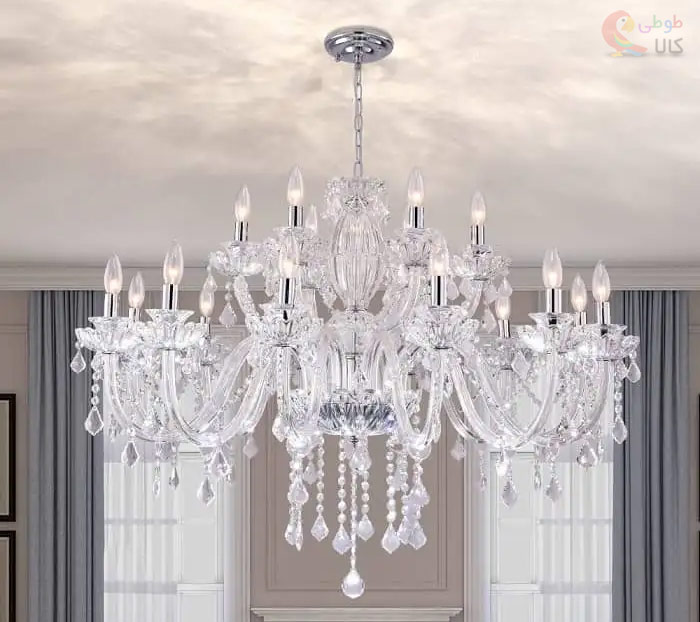 عکس لوستر کریستالی