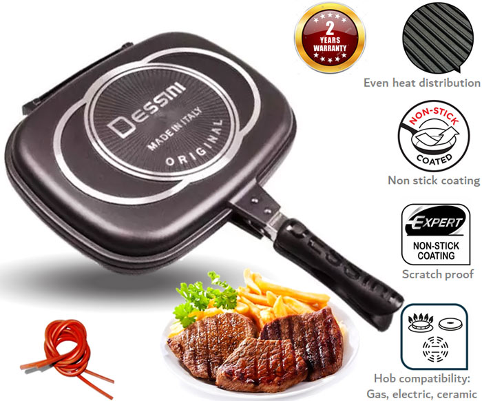 عکس ماهی تابه دسینی دو طرفه