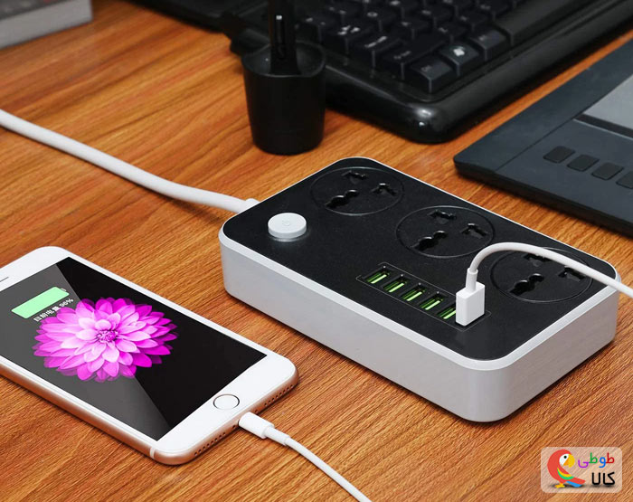 درگاه یو اس بی در محافظ برق