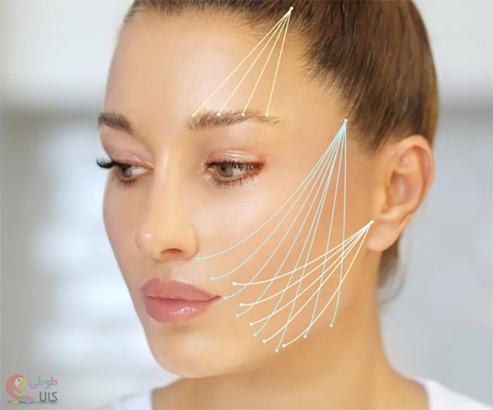 کانتورینگ صورت با نخ