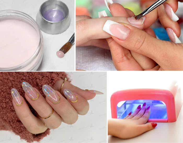 کاشت ناخن ژله ای