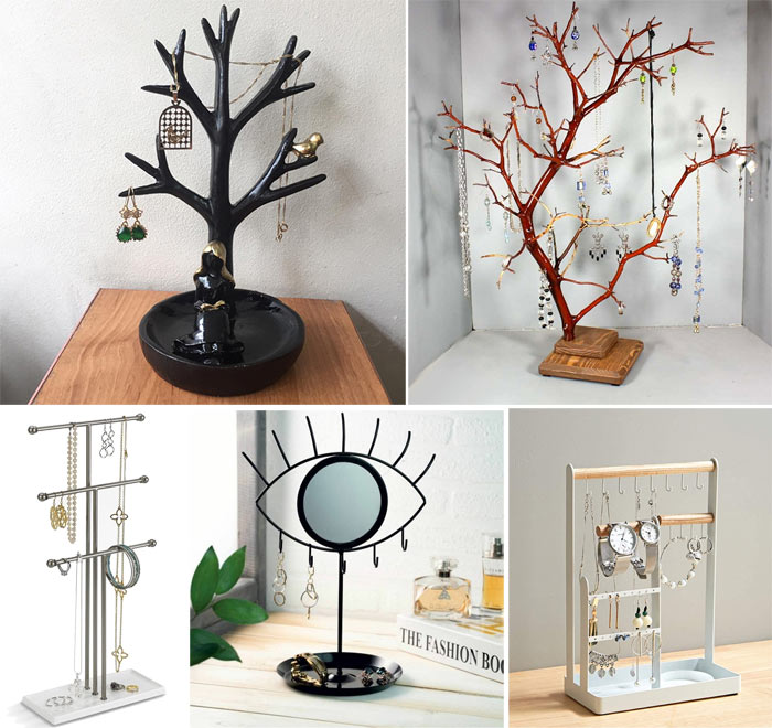 اشکال مختلف استند جواهرات