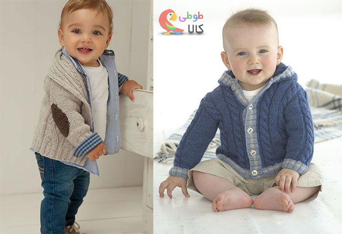 سویشرت نوزادی بافتنی