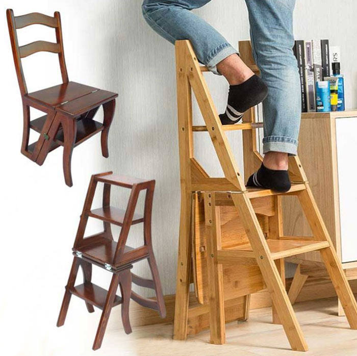 تبدیل صندلی به چهارپایه