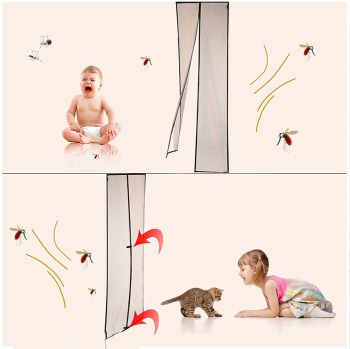 پرده توری آهنربایی چگونه کار میکند