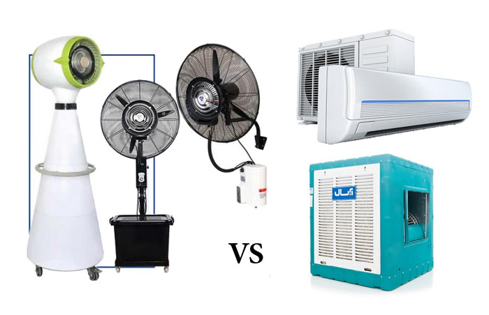 فرق کولر و پنکه مه پاش