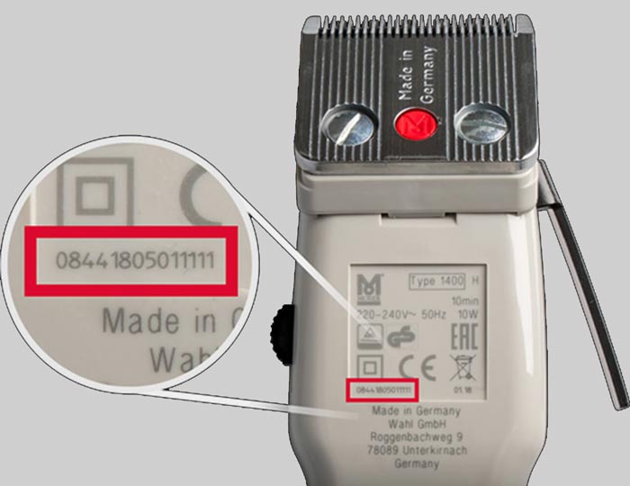 کد و شماره سریال موزر اصل