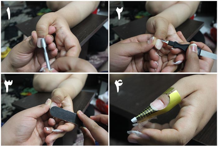 آموزش تصویری مراحل کاشت ناخن با فرمر