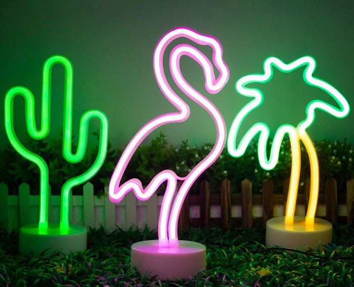 چراغ های تزئینی نئون