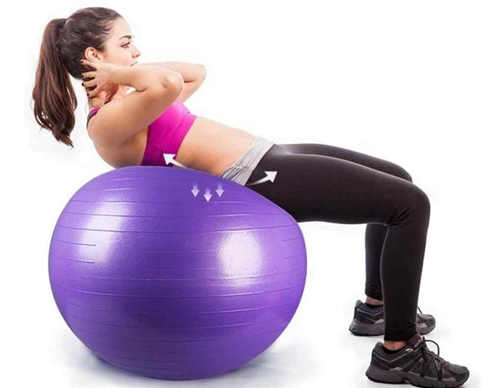 تمرین با توپ پیلاتس