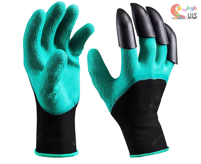 دستکش باغبانی چنگگ دار