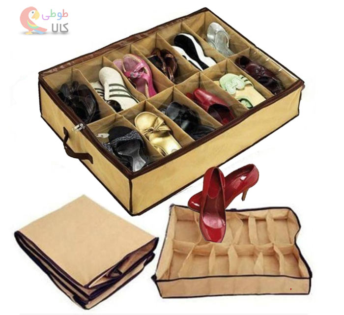 نظم دهنده کفش زیر تخت