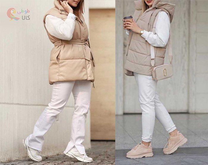 عکس پافر دخترانه کوتاه کرم