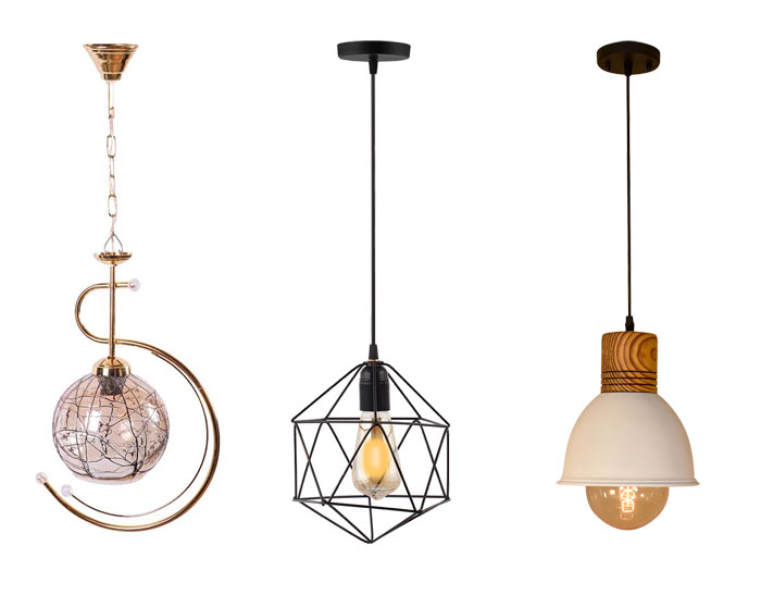 چراغ آویز سقفی تک شاخه