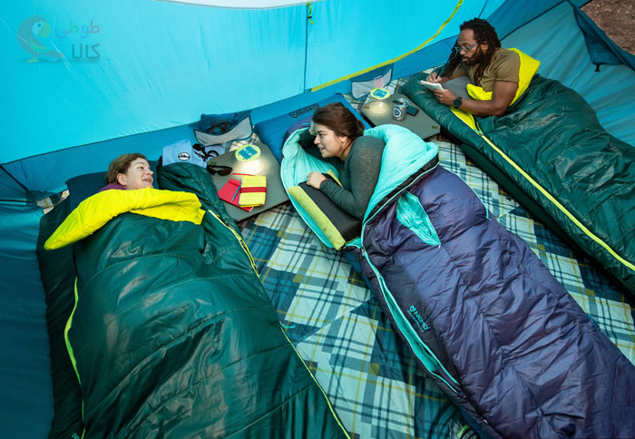 استفاده از کیسه خواب