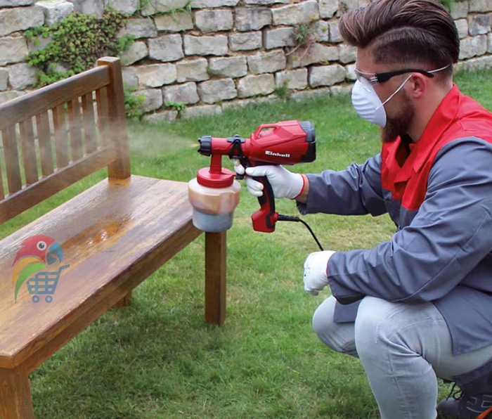 استفاده از پیستوله رنگ