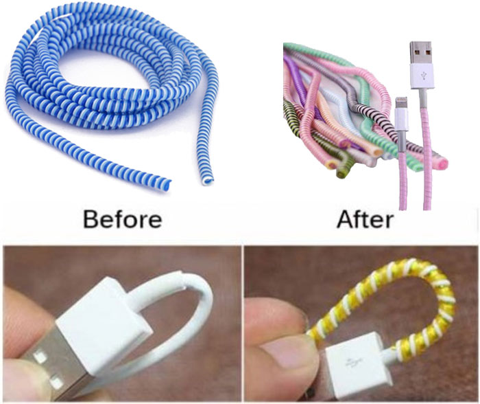 محافظ کابل شارژر فنری