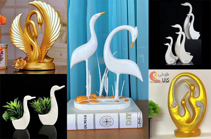 عکس مجسمه پرندگان