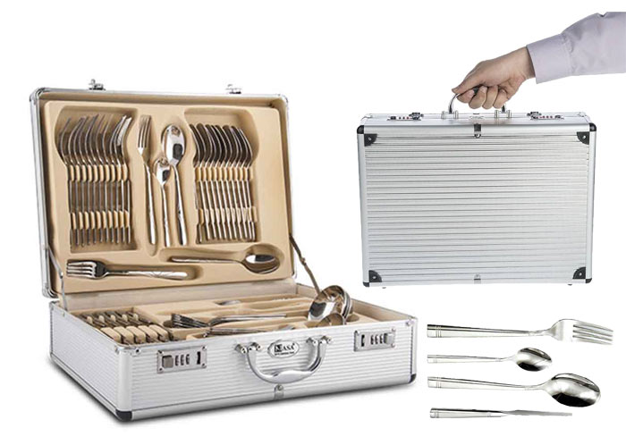 سرویس قاشق چنگال چمدانی