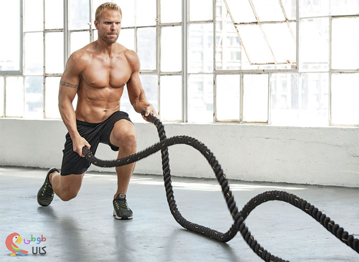 انجام تمرینات ورزش بتل روپ