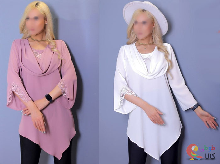 عکس تونیک یقه شل مجلسی