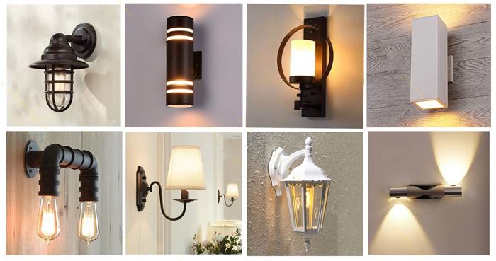 انواع چراغ دیواری