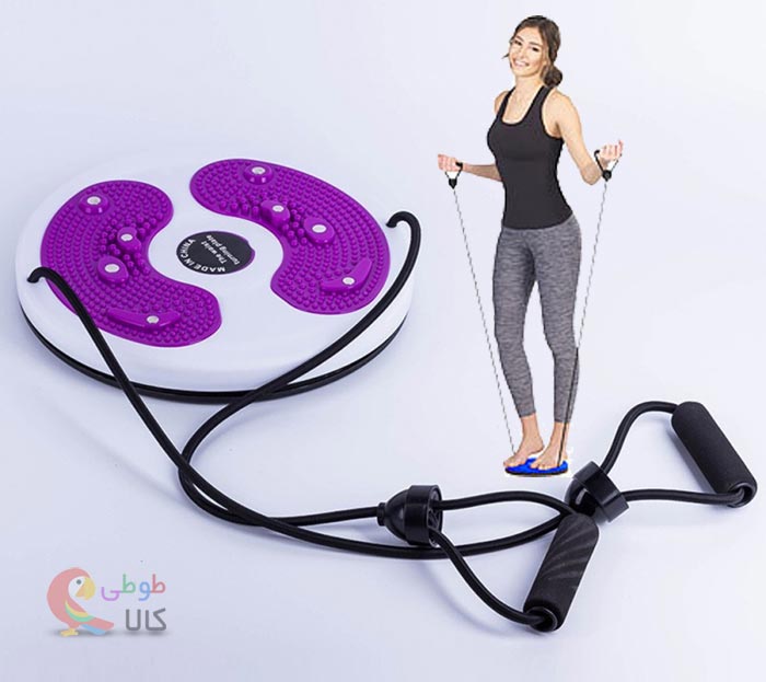 عکس چرخونک لاغری به طناب حفظ تعادل