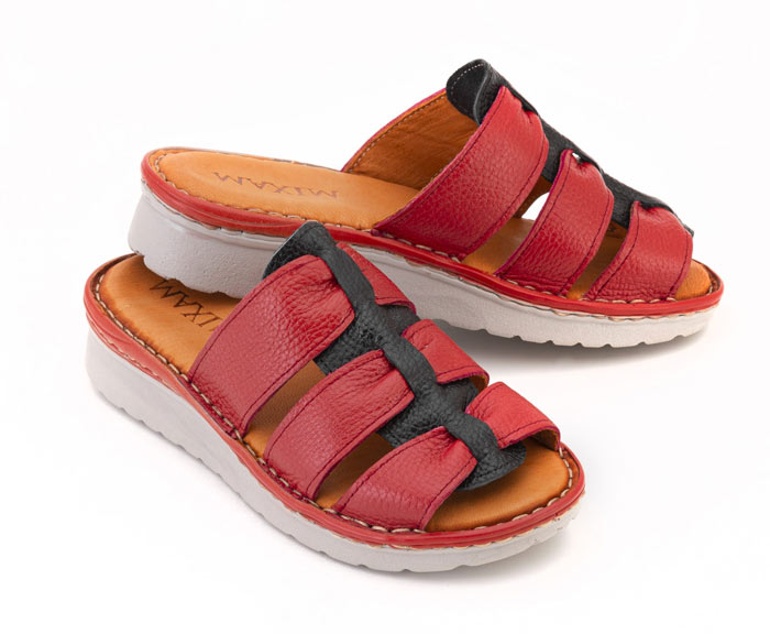 دمپایی زنانه چرمی