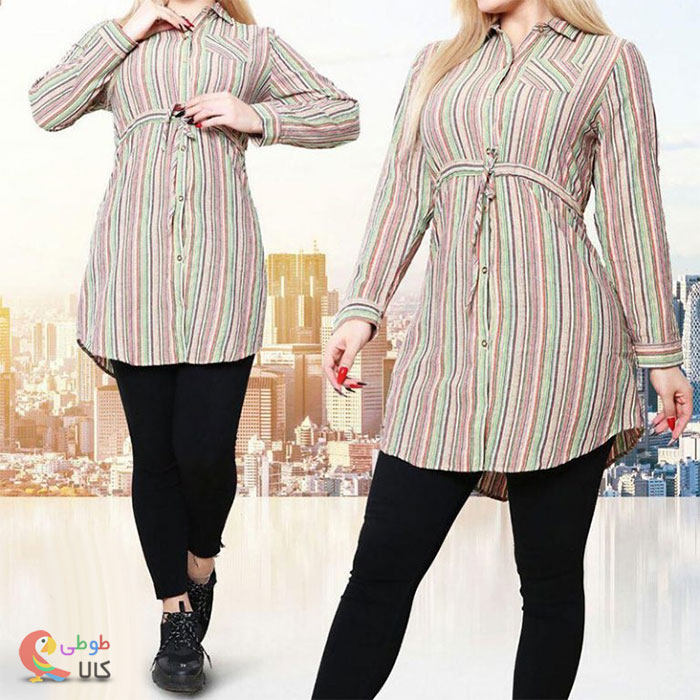 عکس تونیک زنانه راه راه