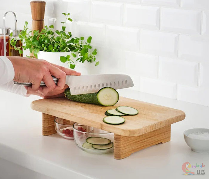 تخته گوشت چوبی پایه دار