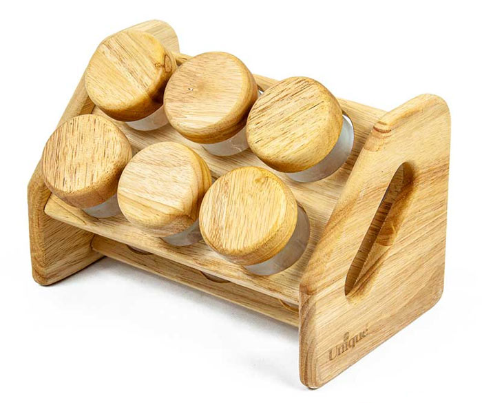 ست جا ادویه ای چوبی