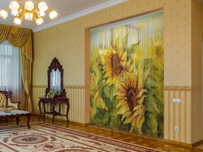 پرده های ریسه ای طرح دار