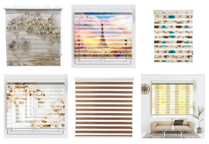 خرید اینترنتی انواه پرده زبرا