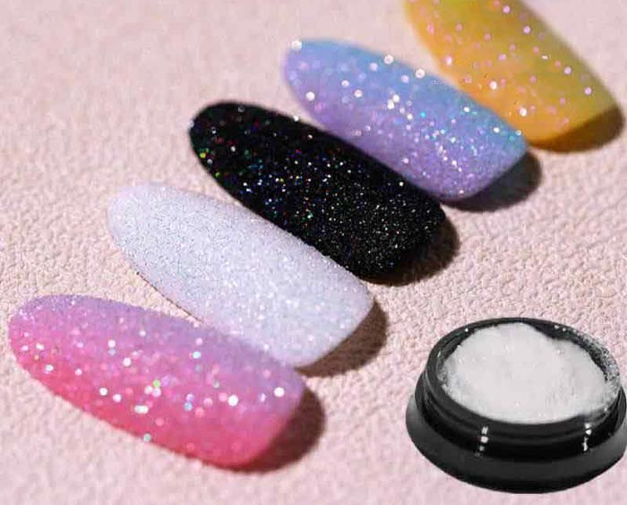 طراحی ناخن با اکلیل شوگر