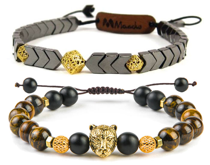 عکس دستبند طلا مردانه زیبا