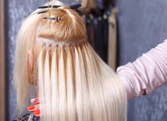 عکس اکستنشن مو