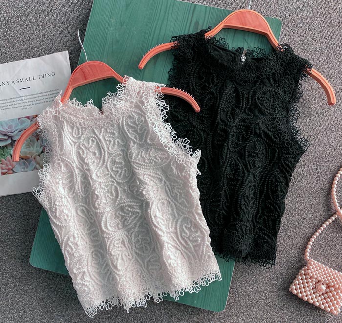 عکس تاپ زنانه مجلسی گیپور