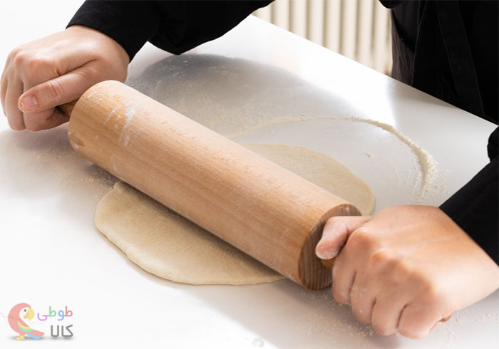 عکس وردنه چوبی