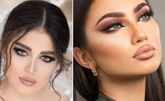 آرایش خلیجی و رنگ کالباسی رژ لب