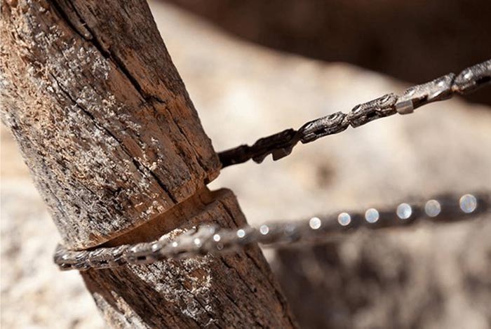 برش درخت با اره زنجیری دستی